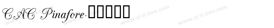 CAC Pinafore字体转换